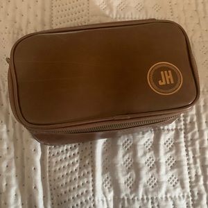 Brand new, never used Swanky Badger Dopp kit, monogrammed with JH.